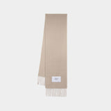 Echarpe Baby Alpaca - Maison Kitsune - Laine - Beige Foncé