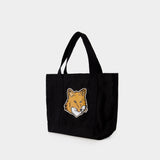 Tote Bag Fox Head - Maison Kitsune - Coton - Noir