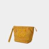 Pochette Fox Head - Maison Kitsune - Toile - Marron