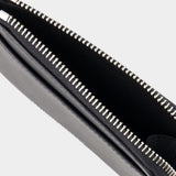 Porte Carte Zippé - Maison Kitsune - Cuir - Noir