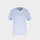 T-Shirt Chillax Fox Patch - Maison Kitsune - Coton - Bleu