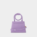 Sac Le Chiquito Nœud en Cuir Violet