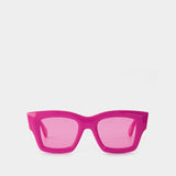 Lunettes de Soleil Baci en Acétate Rose