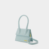 Sac Le Chiquito Moyen - Jacquemus - Cuir - Bleu Clair