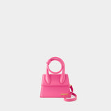 Sac Le Chiquito Noeud - Jacquemus - Cuir - Rose Fluo