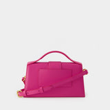 Sac Le Grand Bambino - Jacquemus - Cuir - Neon Pink