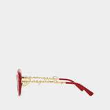 Lunettes Pralu - Jacquemus - Acétate - Rouge