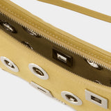 Sac Le Bisou Rond Carre - Jacquemus - Cuir - Beige Foncé