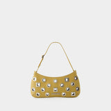 Sac Le Bisou Rond Carre - Jacquemus - Cuir - Beige Foncé