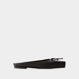 Les Mules Plates Ballet - Jacquemus - Cuir - Noir