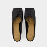 Mules Basses Ballet - Jacquemus - Cuir - Noir