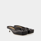Mules Basses Ballet - Jacquemus - Cuir - Noir