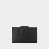Porte Carte Bimbino - Jacquemus - Cuir - Noir