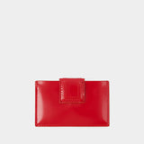Porte Carte Bimbino - Jacquemus - Cuir - Rouge