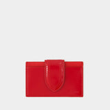 Porte Carte Bimbino - Jacquemus - Cuir - Rouge