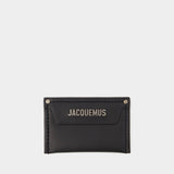 Porte Carte Meunier - Jacquemus - Cuir - Noir