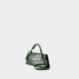 Sac Le Chiquito Long Boucle - Jacquemus - Cuir - Vert Foncé