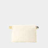 La Pochette Rond Carre - Jacquemus - Coton - Ivoire