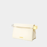 La Pochette Rond Carre - Jacquemus - Coton - Ivoire