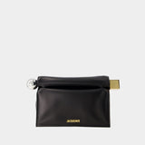 La Pochette Rond Carre - Jacquemus - Coton - Noir