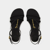 Sandales Pralu P - Jacquemus - Cuir - Noir