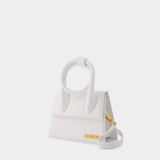 Sac Le Chiquito Nœud en Cuir Blanc