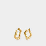 Boucles d'Oreilles Wave en Vermeil