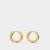 Boucles d'Oreilles Wave en Vermeil