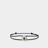 Bracelet 3G Corde Entrelacs - Le Gramme - Argent - Noir