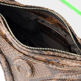 Sac à Bandoulière Mini Futura - Marine Serre - Cuir - Noir/Vert