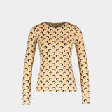 Haut Seconde Peau Régénéré Aom - Marine Serre - Synthétique - Beige