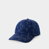 Casquette Regenerated Deadstock - Marine Serre - Coton - Bleu Laser