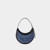 Sac Hobo Regenerated Moonogram Eclips - Marine Serre - Cuir - Bleu