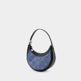 Sac Hobo Regenerated Moonogram Eclips - Marine Serre - Cuir - Bleu