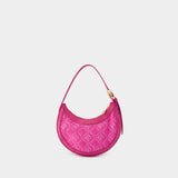 Sac Hobo Moon Diamant Regenerated Eclips Mini - Marine Serre - Rose