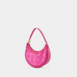 Sac Hobo Moon Diamant Regenerated Eclips Mini - Marine Serre - Rose
