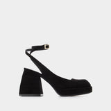 Talons Bella Suki en Cuir Noir