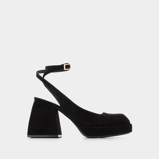 Talons Bella Suki en Cuir Noir