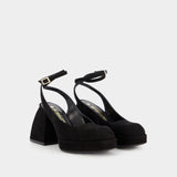 Talons Bella Suki en Cuir Noir