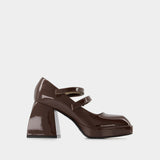 Talons Babies Bulla 85 en Cuir Marron