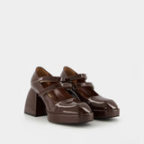 Talons Babies Bulla 85 en Cuir Marron