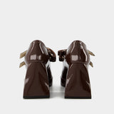 Talons Babies Bulla 85 en Cuir Marron