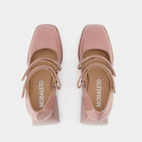 Escarpins Bulla Babies - Nodaleto - Cuir - Vernis Rose
