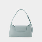 Sac Hobo Envelope - Elleme - Cuir - Turquoise