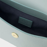 Sac Hobo Envelope - Elleme - Cuir - Turquoise