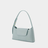 Sac Hobo Envelope - Elleme - Cuir - Turquoise