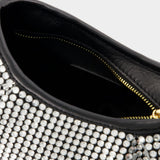Sac À Main Small Dimple - Elleme - Strass - Argenté/Noir