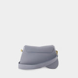 Sac Hobo Space - Elleme - Cuir - Gris/Bleu
