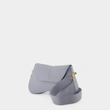 Sac Hobo Space - Elleme - Cuir - Gris/Bleu