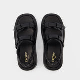 Sandales À Plateforme Loop - Elleme - Cuir - Noir